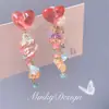 Pendientes de Borla Hueca de Cristal con Forma de Gota de Agua Tachonados con Diamantes y Agujas de Plata Estilo Étnico Moda Pendientes de Temperamento Pendientes Retro de Nicho para Mujer