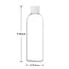 En Stock Botella de Plástico Transparente Redonda con Hombros Pe 120ml, Botella Sellada para Reactivos Químicos, Botella Portátil para Dispensar Jarabe Medicinal