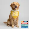 Bandanas de atividade personalizadas para pet shops com slogans personalizados e texto engraçado, lenços para cachorros, processamento direto da fonte e atacado