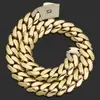 Hip-Hop Europeo y Americano Transfronterizo Collar Cubano Brillante de Oro de 14K Joyería de Moda de Alta Calidad para Hombres Collar Personalizado Personalización