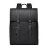 Mochila estilosa com aba acolchoada, mochila transfronteiriça de grande capacidade, mochila casual masculina para viagem, mochila para o dia a dia