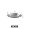 Suministro directo de fábrica de condimentos, salsa, vinagre, plato de acero inoxidable 304, plato creativo coreano redondo para encurtidos de verduras frías, plato pequeño