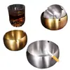 Cinzeiro de Metal à Prova de Vento de Aço Inoxidável para Bar Sinuca Xadrez e Cartas Lan House Restaurante Hotel Presente Gravação Personalizada Não