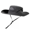 Sombrero de Vaquero Occidental para Hombre, Sombrero de Sol de Verano para Exteriores, Sombrero para Montañismo, Viajes, Pesca, Sombrero de Pescador, Secado Rápido, Transpirable, Sombrero de Protección Solar