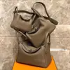 Bolso Lindy de Hilo de Cera Hecho a Mano Piel de Vaca Bolso Doctor 19/26/30 Bolso Almohada Patrón Granulado Bolso de Hombro Cruzado Único para Mujer
