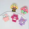 Esponja tridimensional para bebé Coolomi oso fresa accesorios de resina accesorios para el cabello de niños paquete de material DIY hecho a mano
