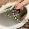 Lujo ligero elegante cuentas brillantes pinza de tiburón mediana pinza para el pelo simple exquisita pinza para el pelo de la parte trasera delantera pasador de pelo para recogido elegante