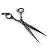 Tijeras de Peluquería Personalizadas Estilo Chino Negras de 6.0/6.5/7.0 pulgadas, Tijeras para Cortar el Cabello con Punta Afilada y Punta Plana