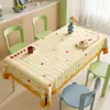 A toalha de mesa Dopamine dining é à prova d'água, resistente a óleo, lavável e resistente ao calor.. O jogo americano de PVC tem um toque de luxo leve e de alta qualidade, adequado para a mesa de centro da sala de estar.