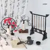 Decoraciones de Escena Estilo Antiguo, Accesorios de Fotografía de Caligrafía, Artefactos de Jade, Montaje para Fotografía de Transmisiones en Vivo y Videos Cortos, Flores de Ciruelo