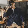 2025 Nova I Camisa de Trabalho Americana Masculina Manga Longa Ns Marca Tendência Camisa Casual Masculina Jaqueta Jeans Masculina Primavera e Outono