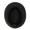 Sombrero de Estilo Nuevo para Hombres, Sombrero de Jazz para Personas de Mediana Edad y Mayores, Sombrero de Fiesta para Hombres, Sombrero de Caballero Británico, Sombrero de Lana de Ala Corta, Sombrero de Lana para Mujeres