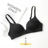 Sujetador Ligero Estilo Japonés Sin Aros, Sujetador Push-Up para Mujeres con Pechos Pequeños, Sujetador Triangular Fino y Cómodo para Dormir