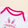 Vestido de Conejo para Niña de Pascua Transfronterizo Bolsa de Huevo de Conejo Falda Vestido de Fiesta para Bebé Set de Dos Piezas con Diadema