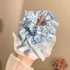 Elástico de Cabelo/Faixa de Cabeça Azul Francês com Laço para Mulheres 2025 Novo Estilo Elástico de Cabelo Faixa de Cabeça de Alta Elasticidade Elástico de Borracha