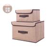 Caja de Almacenamiento de Tela para Ropa y Ropa Interior Juego de Dos Piezas, Caja de Almacenamiento Plegable No Tejida a Prueba de Polvo, Esencial para la Organización del Dormitorio