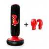 Columna de Boxeo Inflable para Niños Dinosaurio Volteador Saco de Boxeo PVC Engrosado Relleno de Agua Juguete Vertical Entrenamiento en Casa