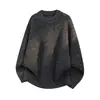 Otoño/Invierno 2026 Listo para Enviar Suéter Americano Retro de Cuello Redondo Otoño Casual Versátil Perezoso Jersey de Punto Top de Moda