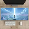 Mouse Pad E-Sports Estilo Anime Popular Transfronteiriço, Tamanho Grande, Espessado, Resistente ao Desgaste, Resistente à Sujeira, Lavável, para Uso no Escritório