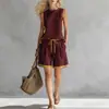 Conjunto de Pantalones Anchos sin Mangas con Bloques de Color de Nuevo Estilo Transfronterizo Europeo y Americano para Mujer, Conjunto Informal de Moda de Dos Piezas para Mujer, Verano t