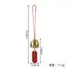 Colgante de Carrillón de Viento de Metal Estilo Chino Colgante de Campana de Cobre Puro Placa de Palabra Bendición Inspiradora para Bricolaje Colgante Decorativo para el Festival de Primavera