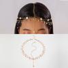 Moda Retrô Europeia e Americana Transfronteiriça Cravejada com Diamantes Estrela Masculina Corrente de Testa para Cabeça com Franja Multicamadas Geométricas Redonda em U Borda de Concha Feminina