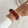 Pulseraancha Retro Transfronteriza Europea y Americana Cruzada Ins Pulsera de Joyería Hecha a Mano Teñido Irregular Espejo Maillard Nicho