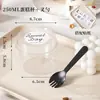 Caixa para Bolo Mousse Descartável Pequena Transparente Redonda Copo para Pudim Creme Tiramisu Embalagem Mini Sobremesa