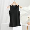 Camisola de tirantes finos con hilo antiexposición para mujer, ropa exterior, ropa interior fina, versátil, sin mangas, para primavera y verano, 2024