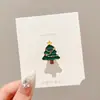2026 Nuevo Adorno de Broche de Dibujos Animados Papá Noel Insignia Navideña Linda Mujer Reno Pin Creativo Accesorios
