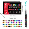 Caneta Marcadora Líquida Acrílica Direta Transfronteiriça 418 Cores Ponta Macia Cores Empilháveis Artista Estudante Pintura DIY Journaling Caneta Graffiti