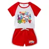 Conjunto de Roupas de Verão Novo 2026 para Crianças, Meninos e Meninas, Hot Pants, Camisetas de Manga Curta, Shorts, Conjunto Casual Esportivo de Duas Peças para Crianças