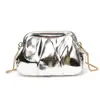 2026 Nuevo Diseño de Nicho de Comercio Exterior Bolso Dorado Nube para Mujer, Bolso Cruzado de Cadena Plegado, Bolso de Hombro Único para Mujer
