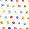 Conjunto Transfronteiriço de 36 Cartas de Cognição Emocional, Cartas de Expressão da Diversidade Emocional Infantil em Estilo Aquarela Criativa