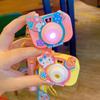 Llavero de Cámara de Proyección Sanrio Genuino Lindo Dibujo Animado Pareja Colgante para Mochila Escolar Llavero de Coche Regalo Venta al Mayoreo