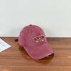 Gorra de Béisbol Japonesa de Moda para Hombre, Suave con Agujeros Lavados, Bordada con Letras, Protección Solar para Primavera y Verano, Gorra para Mujer Nueva