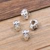 Atacado 3 Cores Joias DIY Contas de Caveira Liga Grande Furo Contas 8*9*12mm Joias de Halloween