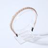 Diadema Nueva Trenzada con Cuentas Temperamento Coreano Simple Borde Delgado Presión Diadema Antideslizante Accesorios para el Cabello Dulces Japoneses Venta al por Mayor