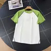 Camiseta Masculina e Feminina de Manga Curta Confortável Versátil Estilo Montanha Outdoor Blocos de Cor Respirável Secagem Rápida Verão 12685