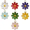 1 pingando pequeno daisy liga pingente acessórios girassol diy chaveiro brincos colar pingente
