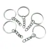 Llavero directo de fábrica con cadena anillo plano Más cadena accesorios de ferretería para juguetes 25 llaveros en stock suministro