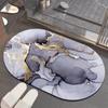 Alfombra de Baño de Mármol de Lujo Ligero Absorbente de Barro Diatómico de Secado Rápido Alfombra para Pies Inodoro Inodoro Antideslizante Alfombra Doméstica