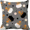 Nueva Funda de Almohada de Halloween Lino Estampado Cojín Lumbar Funda de Cojín Productos para el Hogar Transfronterizos Funda de Almohada Amazon Venta al por Mayor