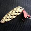 Golden Pineapple colher-tipo lantejoulas cauda vermelha placa de ferro lantejoulas orelha falsa Luya isca Palemon equipamento de pesca 9g50mm