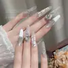 Decoraciones para Uñas de Alta Calidad, Delgadas, con Forma de Huevo de Paloma, Base Puntiaguda Irregular, Blancas Transparentes, Rosas, Azules, Color Champaña, Cristales Ovalados para Uñas