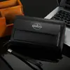 Bolso de Mano para Hombre Bolso de Mano de Negocios para Hombre con Doble Cremallera Gran Capacidad Bolsa para Teléfono Móvil Bolso de Mano para Hombre Comercio Exterior Transfronterizo Venta al por Mayor