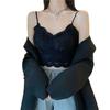 Ropa interior de algodón con espalda hermosa y encaje estilo francés para mujer, push-up envolvente, chaleco de tubo para el pecho, top exterior con almohadilla para el pecho