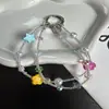Cordão Colorido para Celular com Contas Florais de Açúcar, Estilo Ins da Moda, para Mulheres, Uso ao Ar Livre, Chaveiro de Alta Qualidade, Durável