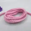 Corda Trançada de Lã com 1,2 cm de Largura Feita à Mão com 18 Fios Pequenos de Corda Acessórios de Decoração para Roupas DIY 1m Frete Grátis