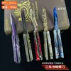 Periférico de juego Delta arma cuchillo mariposa nepalí, arma sin afilar, adorno de modelo de aleación juguete